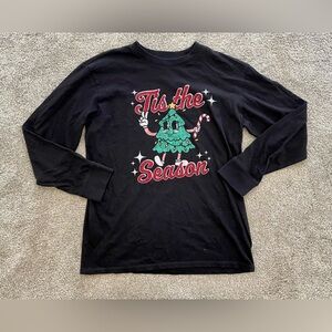 Girls Sugar & Jade Tis the Season Long Sleeve Tee Great for Christmas Size Large